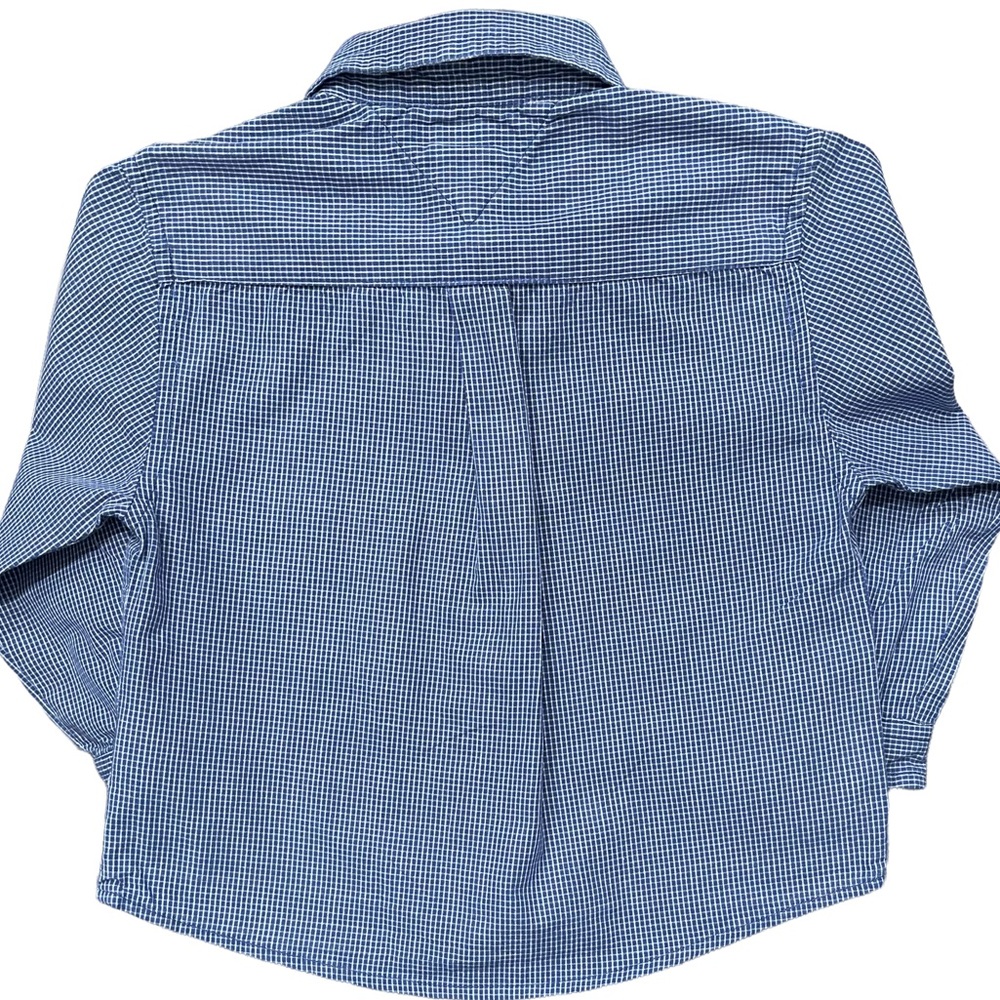 Toddler Button Up Shirt Cotton Check - Picture 2 of 7